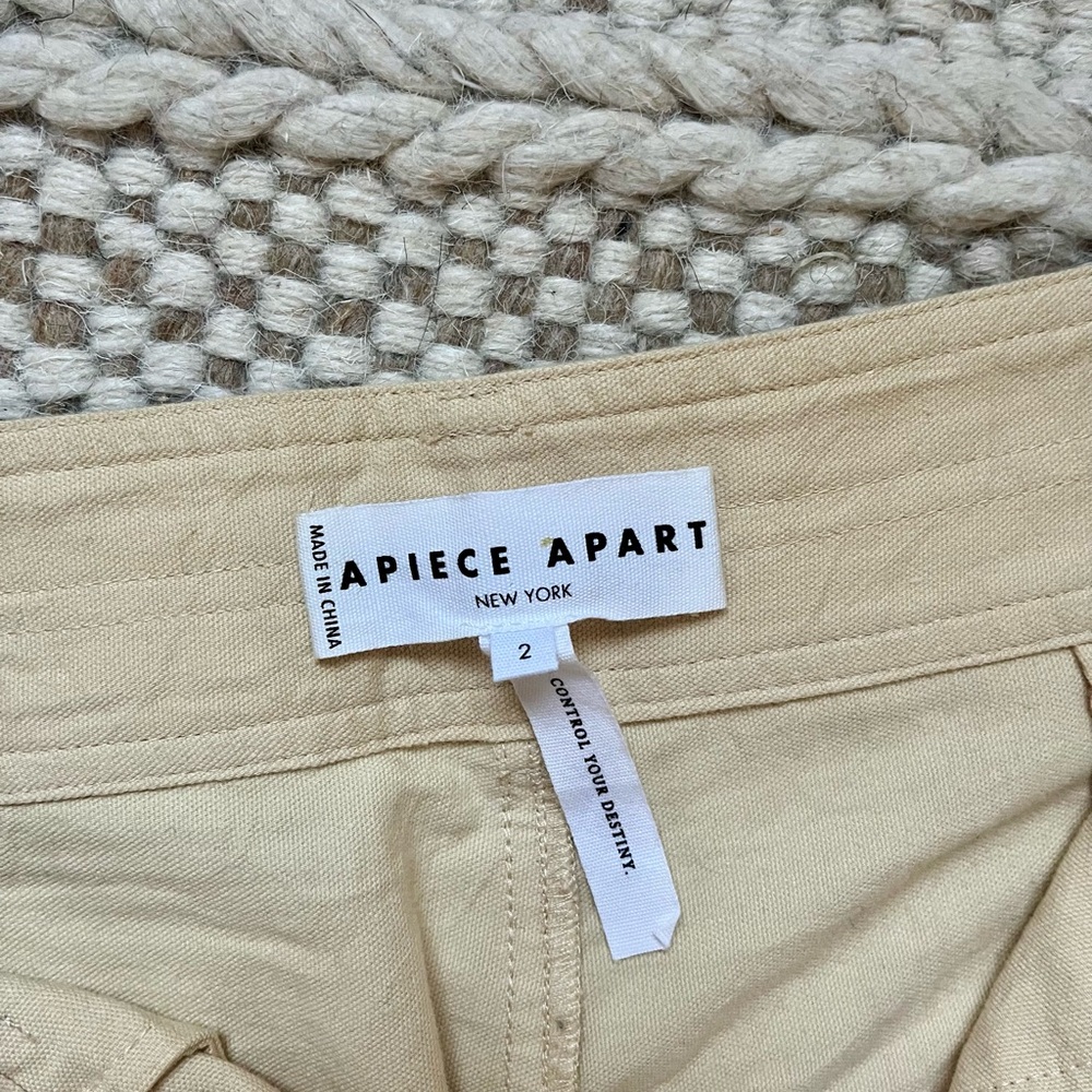 Apiece Apart Merida Pants Sand Sz 2 100% cotton